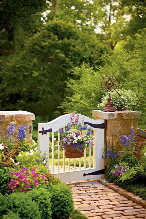 Pour a few inches of gravel in the hole, which will help with drainage. Choose the Perfect Garden Gate | Small garden gates ...