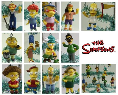 Set Of 14 The Simpsons Christmas Tree Ornaments Featuring Homer Simpson