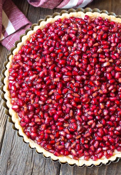 Perfect Pomegranate Cream Tart Recipe Aspicyperspective Holiday