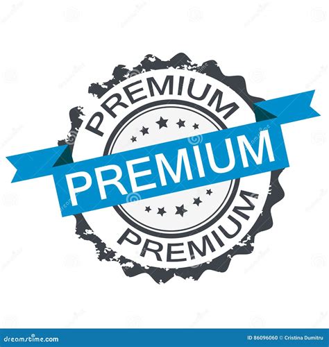 Premium Stamp Stock Vector Illustration Of Premium Message 86096060