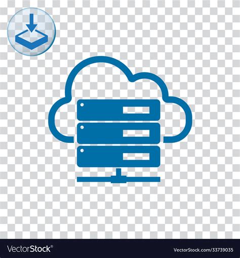 Hosting Server Icon For Web And Mobile Royalty Free Vector