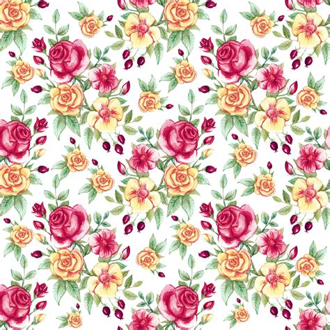 Roses Vintage Wallpaper Background Free Stock Photo