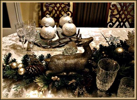 Elegant Silver Christmas Tablescape Christmas Tablescape
