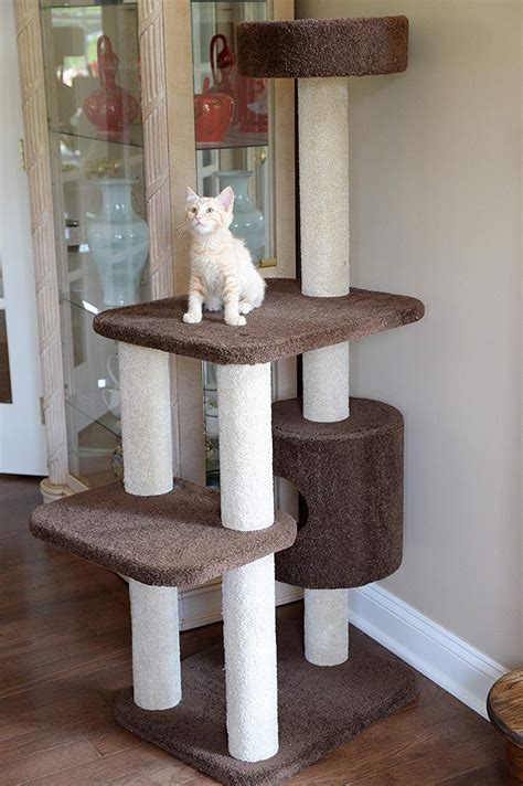 Armarkat 3 Level Carpeted Cat Tree Condo F5502 Real Wood Kitten Play