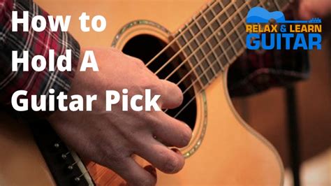 How To Hold A Guitar Pick Stop Dropping Your Guitar Pick Youtube