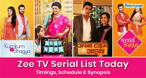 Zee Tv Serial List Sep 2023 Timings Schedule And Synopsis