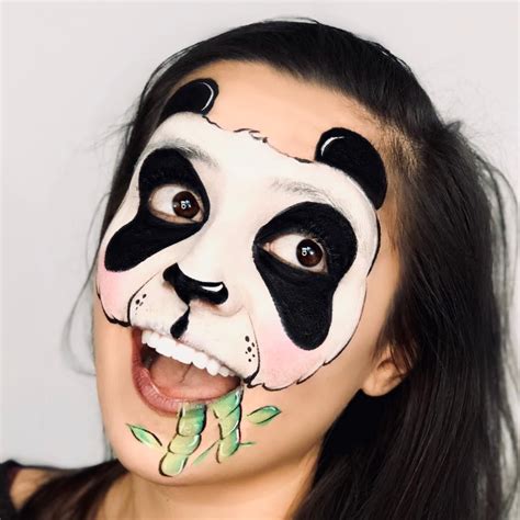 Easy Animal Panda Makeup Design Panda Makeup Animal Face Paintings