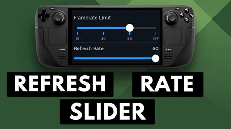 Steam Deck 101 How To Bring Back The 2 Sliders For Framerate Limit
