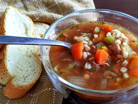 Soupe boeuf et orge
