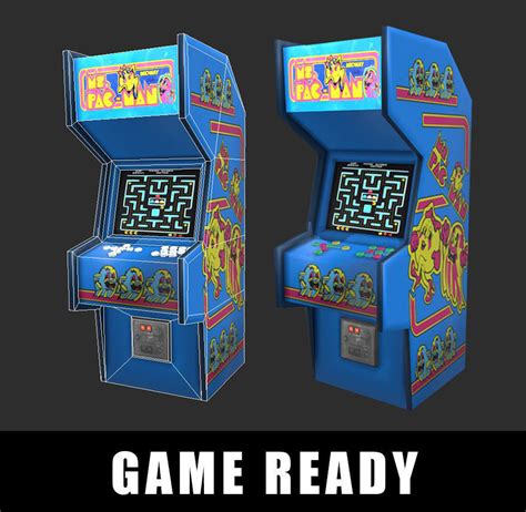 model arcade machine game ready cgtrader