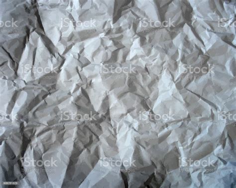 Texture Of Crumpled Paper Vector Illustration Stock Illustration