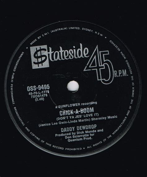 Daddy Dewdrop Chick A Boom Dont Ya Jes Love It 1971 Vinyl Discogs