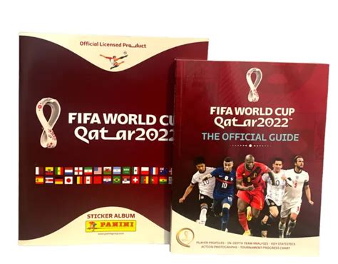 Official Fifa World Cup Qatar 2022 Football Guide And Panini Sticker Album Set Eur 1938 Picclick It