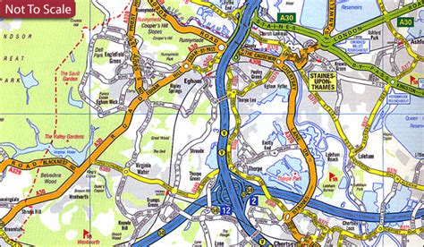 London A Z M25 Main Road Map Stanfords