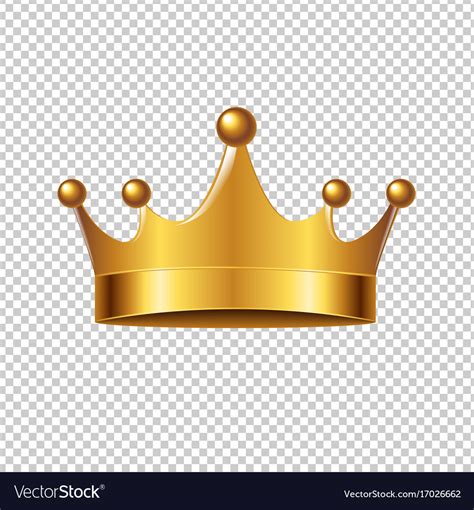 Golden crown Royalty Free Vector Image - VectorStock