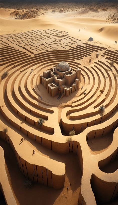 Ancient Desert Maze Im Testing With Ai Generated Images Flickr