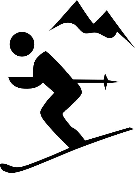 Skiing Clip Art At Vector Clip Art Online Royalty Free