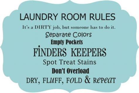 Laundry Room Rules Cute Free Printables Pinterest