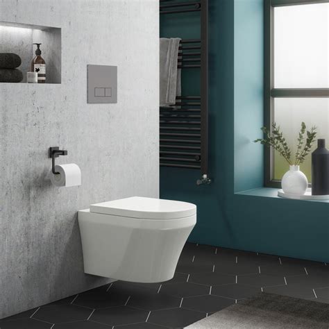 Toronto Modern Round Wall Hung Toilet With Soft Close Seat Online
