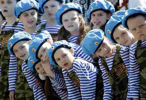 Russias Child Soldiers Military Parade Features Kids In Uniform
