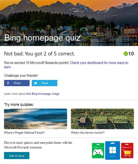 Take The Bing Homepage Quiz Challenge Alaska Day Pisgah National