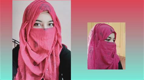 Hijab Style With Niqab 2021 Full Coverage Side Layers Hijab Tutorial Hijab Niqab