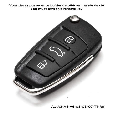 Audi R8 Car Key Shell Carbon Fiber