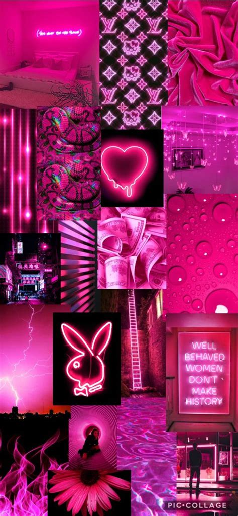 Neon Pink Aesthetic Lockscreen Pink Neon Wallpaper Iphone Wallpaper Girly Pink Wallpaper Iphone