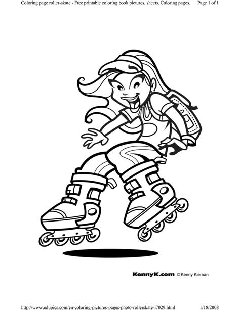 Skating Party Sports Coloring Pages Coloring Pages For Girls
