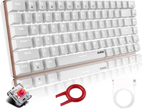 Hoopond Mechanical Keyboard Ak33 White Led Backlit Usb Cable Gaming
