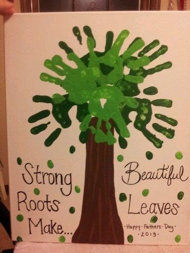 Last week, we made this handprint christmas tree project together. Preschool Crafts for Kids*: Father's Day Hand Print Tree Craft