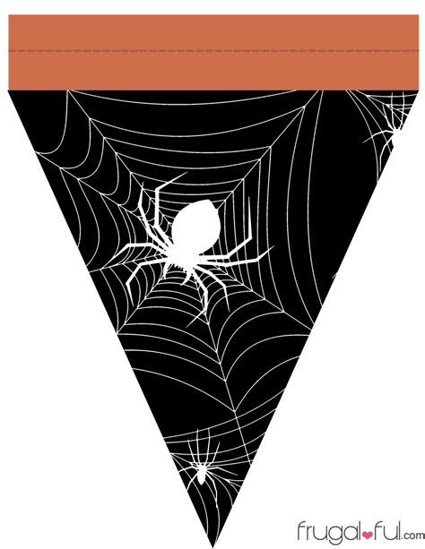 Diy Free Printable Halloween Triangle Banner Template