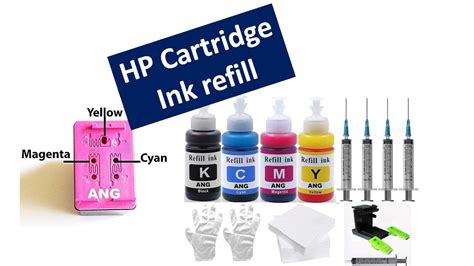 How To Refill Hp 680 Colored Ink Cartridge Deskjet Step By Step