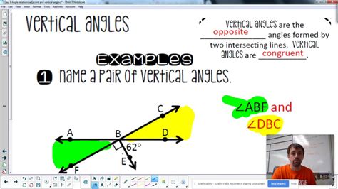 Vertical Angles Youtube