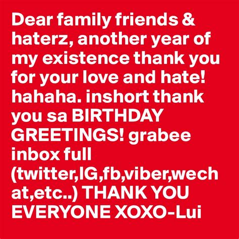 Yamile Thank You Everyone For Your Birthday Greetings