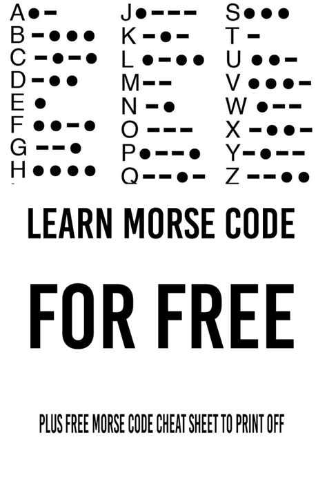 Learn Morse Code For Free Mental Scoop