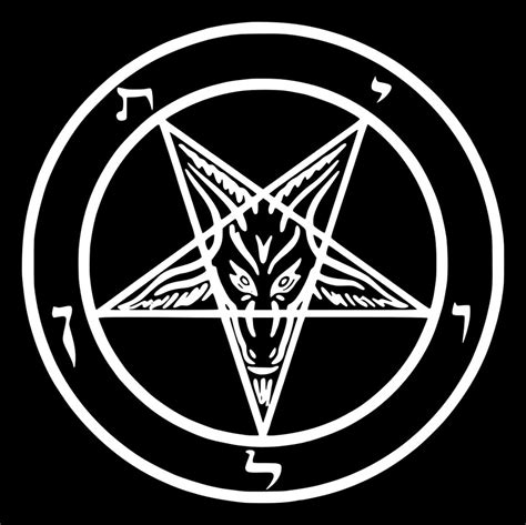 Satan Baphomet Horror Pentagram 666 Gothic Occult Satanic Demon