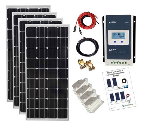450w Mono Solar Panel Kit With Mppt Controller 24v Low Energy Supermarket