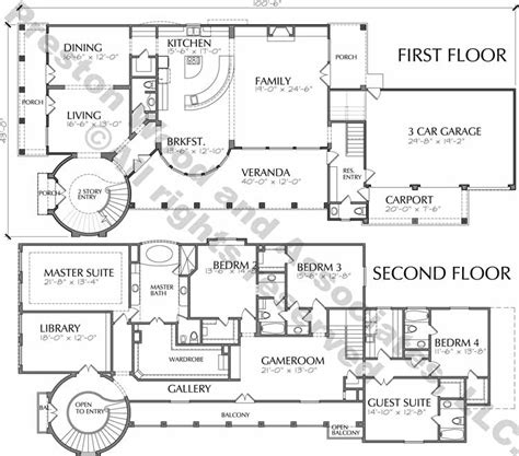 Unique Two Story House Plan Floor Plans For Large 2 Story Homes Desi