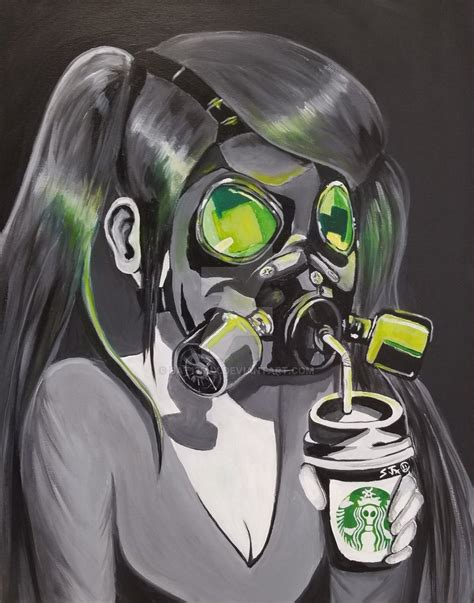 Gas Mask Girl Drawing At Explore