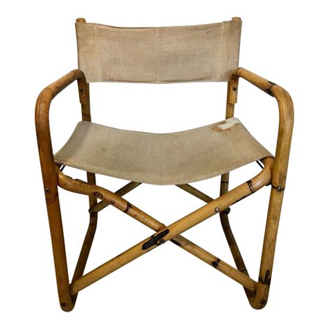 Stakmore shaker ladderback folding chair finish, set of 2, fruitwood. 1960s Vintage Tiger Bamboo Folding Directors Chair | Chairish | Bamboo chair design, Bamboo ...