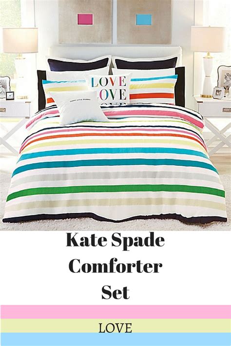 Funky king size duvet cover set, retro 80`s memphis fashion style vibrant triangles squares. Fun and funky, the Candy Stripe Comforter Set from kate ...