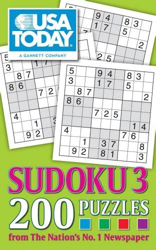 Usa Today Sudoku 3 200 Puzzles Usa Today Puzzles Volume 20 Usa