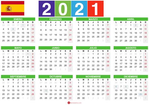 Les ofrecemos estos calendarios semestrales para imprimir: Calendario 2021 Plantilla 2 - Calendarena