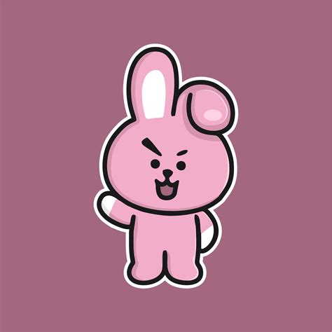 COOKY cute bt21 big set sticker concept vector design 24628086 Vector