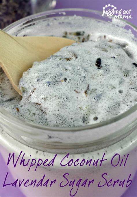 Whipped Coconut Oil Lavender Sugar Scrub Lavender Sugar Scrub