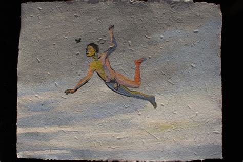 Naked Man In The Sky With A Butterfly Surreal Acrylic Figure My Xxx