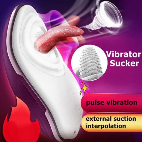 Sucking Clit Breast Nipple Vibrator Massager Vibrating Tongue Women
