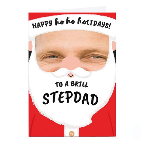 Buy Photo Christmas Card Santa Face Stepdad For Gbp 179 Card