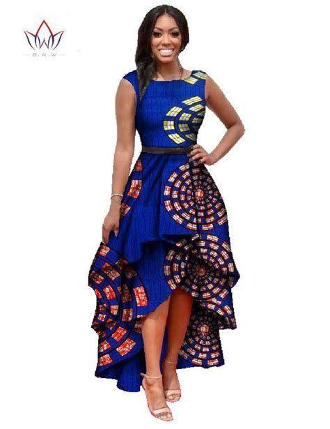 african dashiki ankara dresses with cascading ruffle african fashion african dresses for